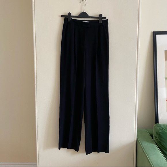 Aritzia Sadiki Pant - High Waist Wide Leg - Black 6 - Picture 1 of 4
